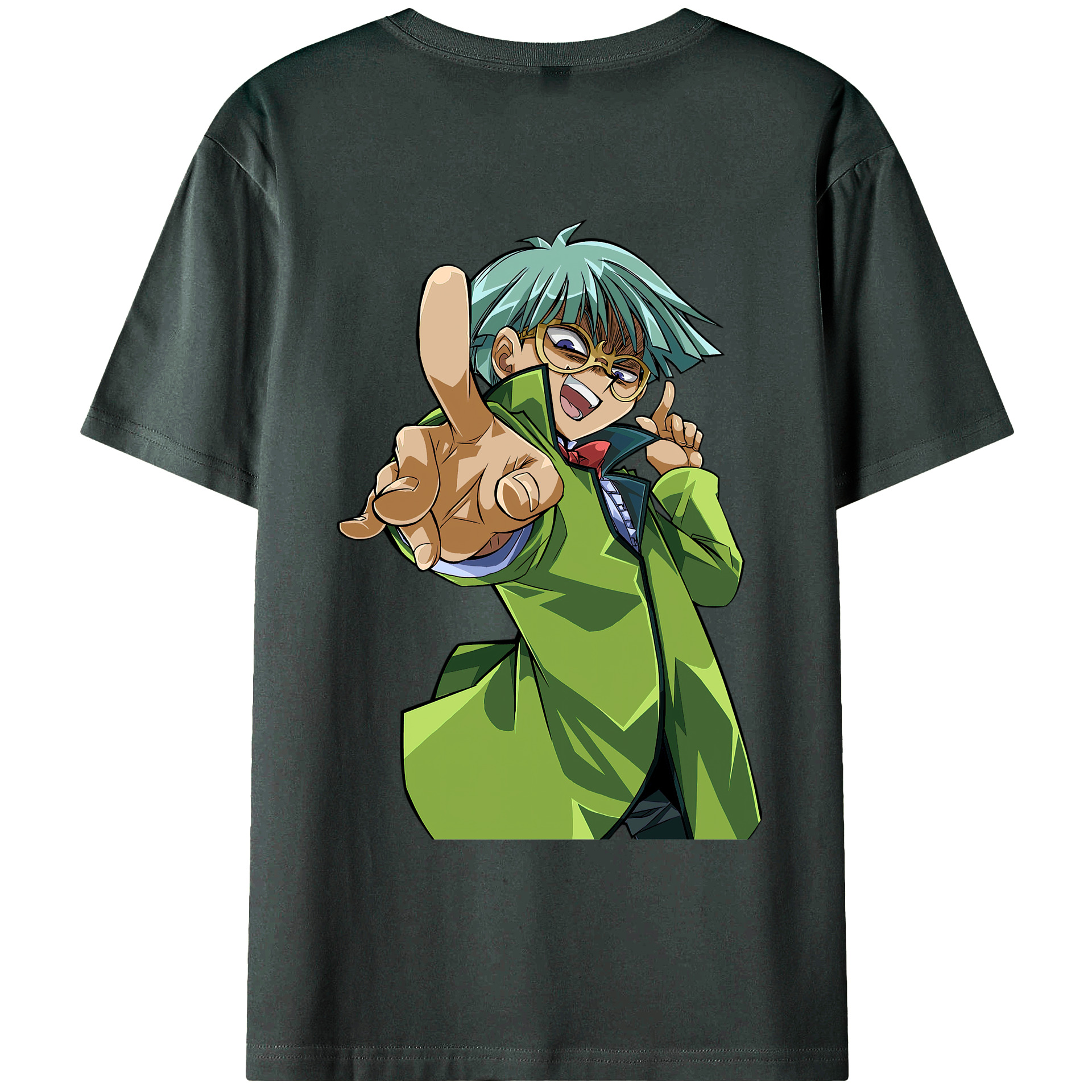 （画像用） 遊☆戯☆王 Yu-Gi-Oh! 綿100％ メンズ半袖Tシャツ（バックプリント） 通気性